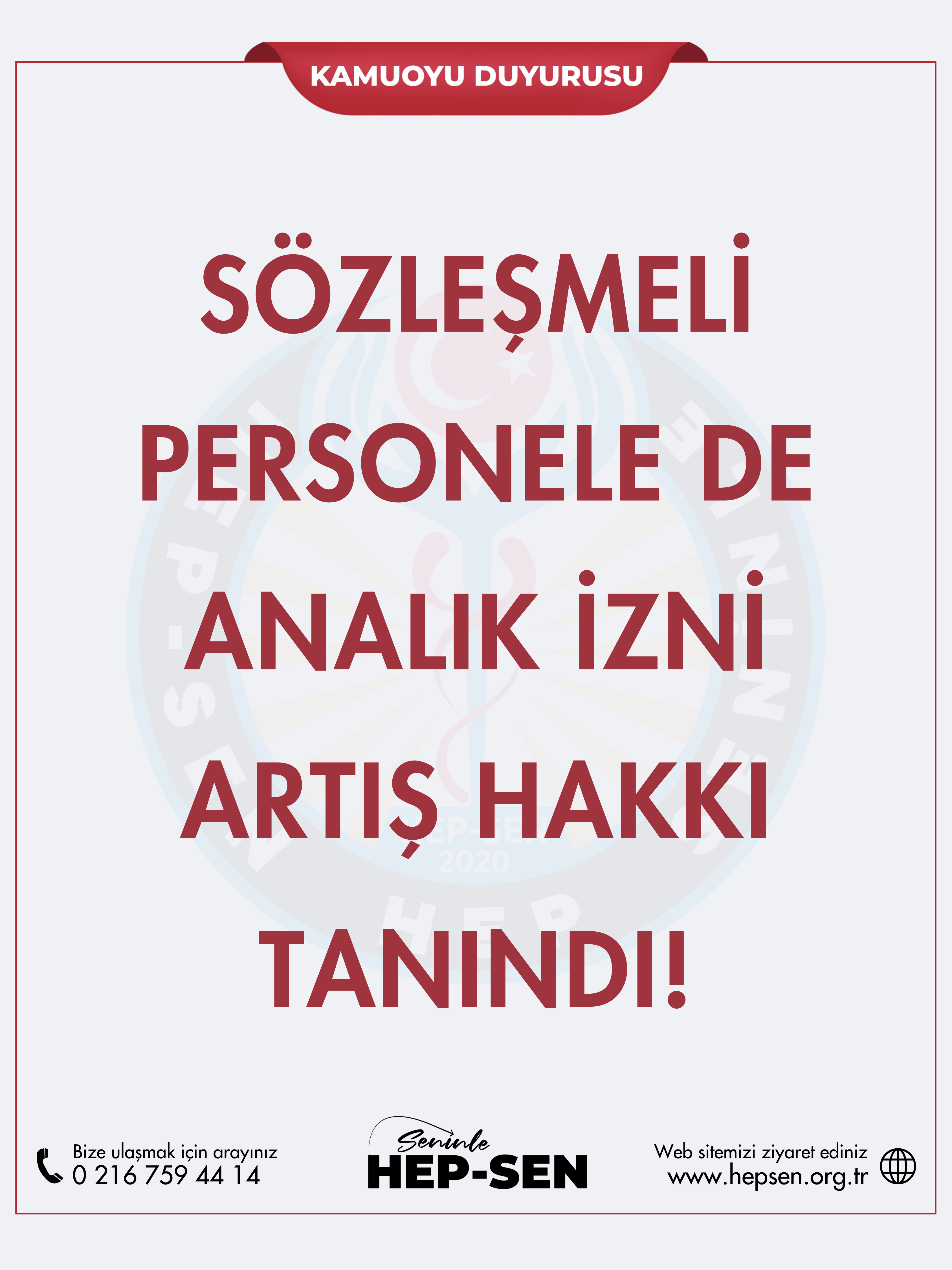 Sözleşmeli Personele De Analık İzni  Artış Hakkı Tanındı!