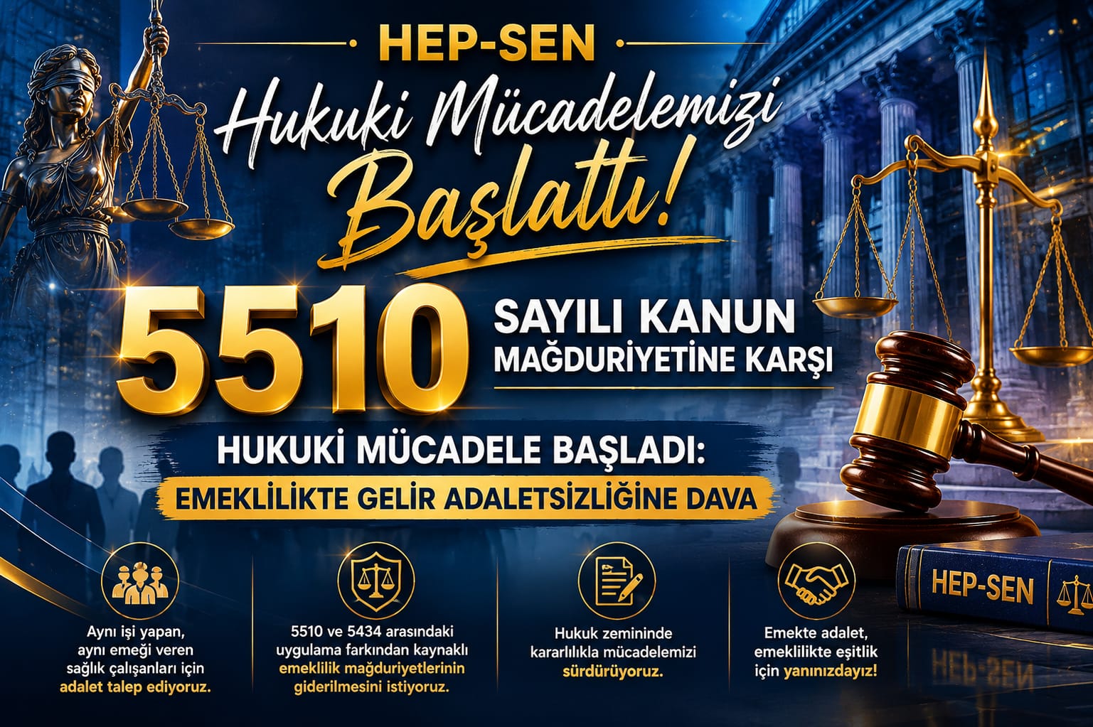 5510 Sayılı Kanun Mağduriyetine Karşı Hukuki Mücadele Başladı: Emeklilikte Gelir Adaletsizliğine Dava
