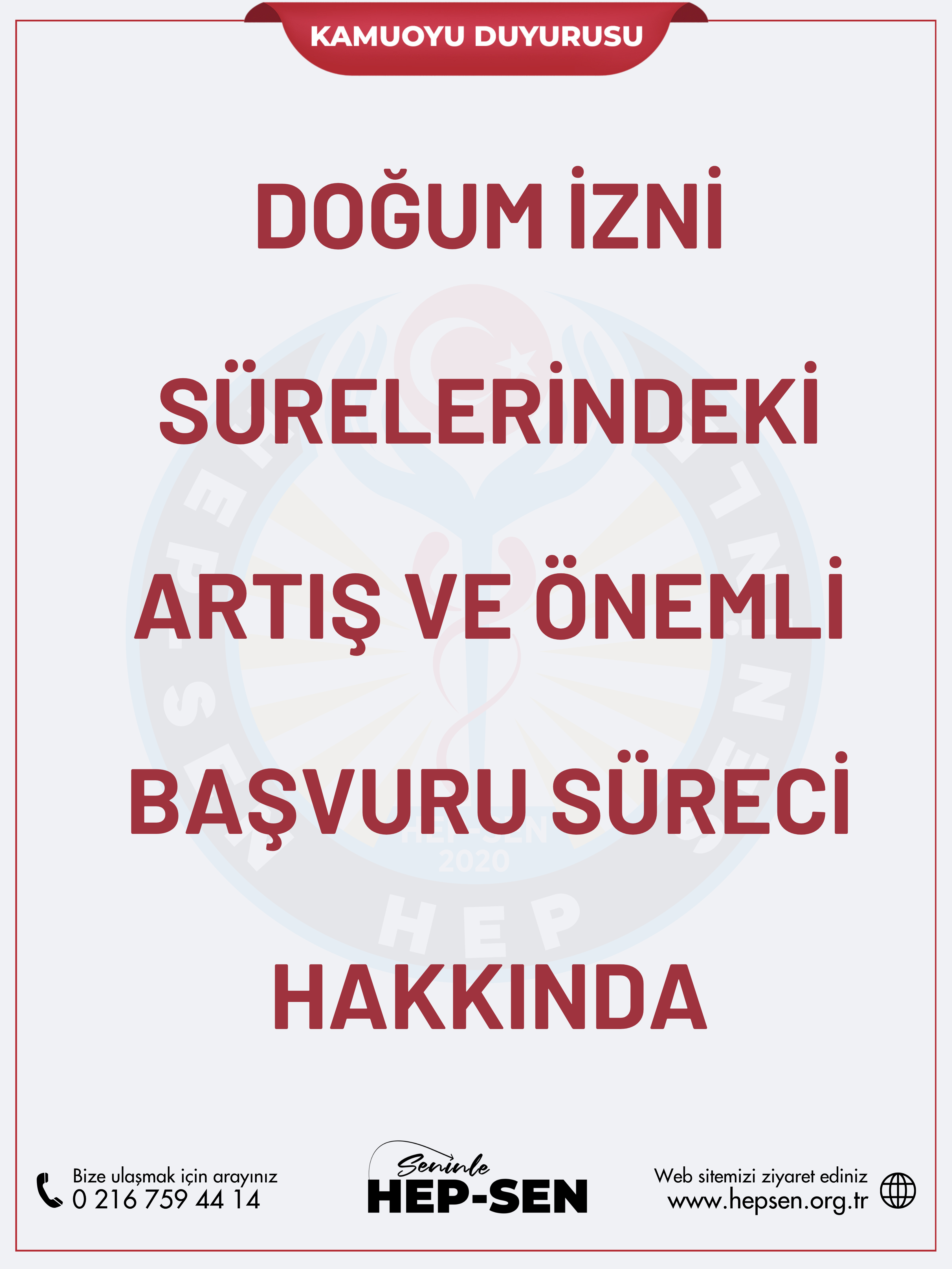 DUYURU: Doğum İzni Sürelerindeki Artış ve Önemli Başvuru Süreci Hakkında
