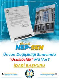 UNVAN DEĞİŞİKLİĞİ SINAVINDA USULSÜZLÜK MÜ VAR