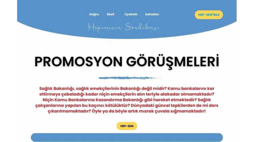 HEP-SEN BANKA PROMOSYONLARI HAKKINDA KAMUOYU AÇIKLAMASI